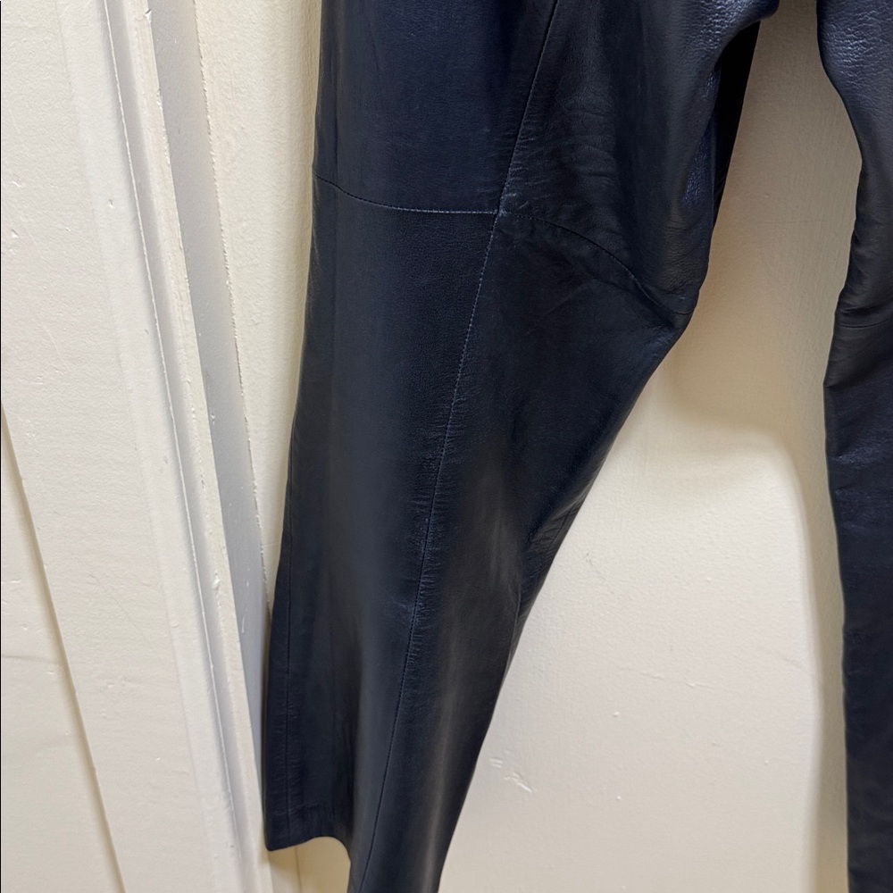 Black  Leather Pants by Ellen Tracy - Picture 11 of 12